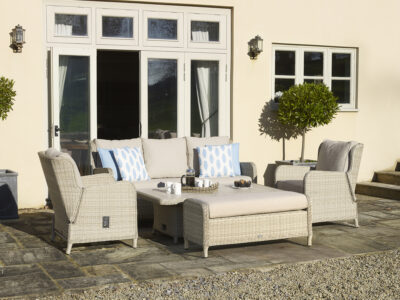 X23WCWCDS2JRC Chedworth Reclining 3 Seat Sofa, Adjustable Ceramic Rectangle Table, 2 Sofa Chairs Bench - Sandstone_2 (1)